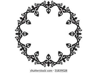 Decorative border and very nice texture design