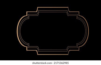 Decorative borders templates elegant retro