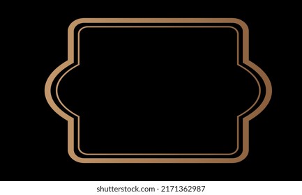 Decorative borders templates elegant retro