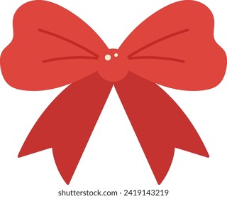 Decorative Bow Icon Vector Illustration