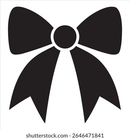 A Decorative Bow Illustration for Gift Wrapping and Holiday Decoration