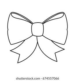 decorative bow isolated