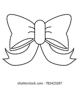 Decorative bow isolated