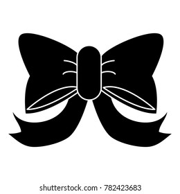 Decorative bow isolated