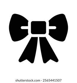 A decorative bow often used for gifts or fashion