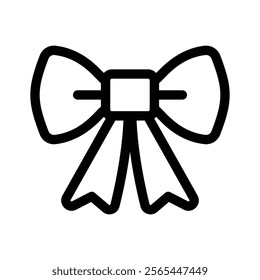 A decorative bow often used for gifts or fashion