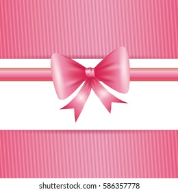 Decorative bow ribbon icon vector illustration graphic design
