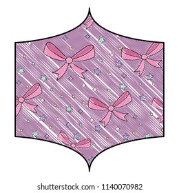 decorative bow and stars 