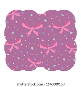 decorative bow and stars 