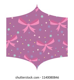 decorative bow and stars 