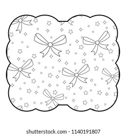 decorative bow and stars 