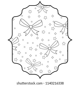 decorative bow and stars 