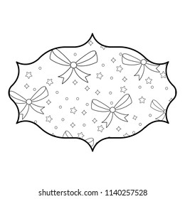 decorative bow and stars 
