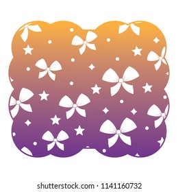 decorative bow and stars 