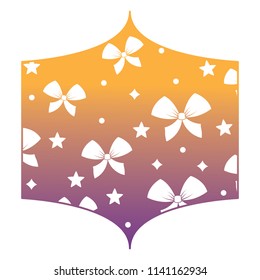 decorative bow and stars 