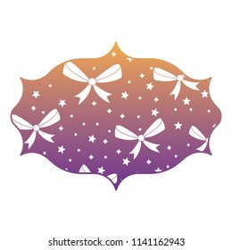 decorative bow and stars