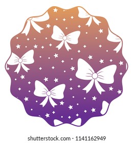 decorative bow and stars