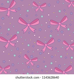 decorative bow and stars 
