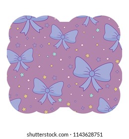 decorative bow and stars 