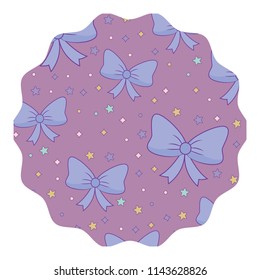 decorative bow and stars 