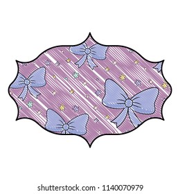 Decorative bows and stars pattern