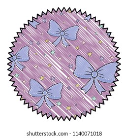 Decorative bows and stars pattern
