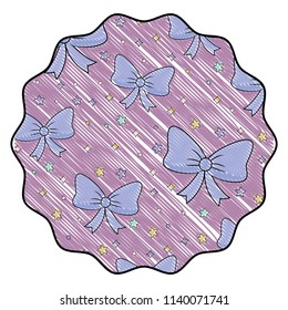 Decorative bows and stars pattern