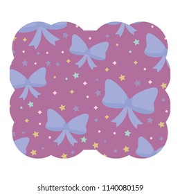 Decorative bows and stars pattern
