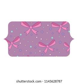 Decorative bows and stars pattern