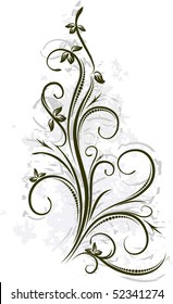Decorative branch. (EPS10)