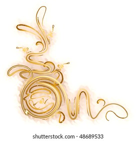 Decorative branch with shade.