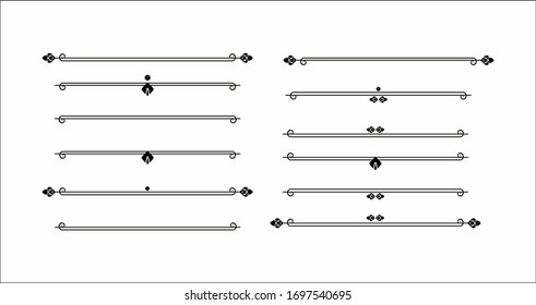 Decorative break graphic  line for design