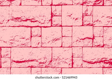 Decorative Brick Wall Color Texture For Your Design. EPS10 vector.