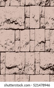 Decorative Brick Wall Color Texture For Your Design. EPS10 vector.