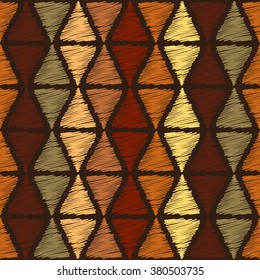 Decorative bright ethnic seamless pattern. Vector illustration