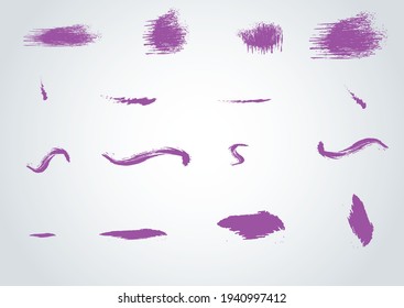 decorative brush set good for brochure poster designs, artistic brush good for advertisement design 