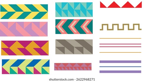 Decorative brush strokes. vector graphics