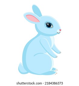 Decorative bunny, rabbit. Vector character.