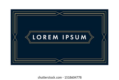 Decorative Business Card Vector Template