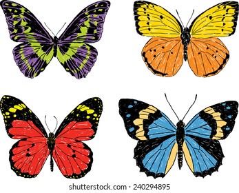 decorative butterflies