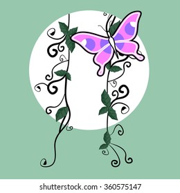 decorative butterfly draw