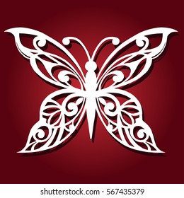 Mariposa decorativa para corte láser.
