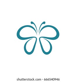 Decorative Butterfly Logo Template Illustration Design. Vector EPS 10.
