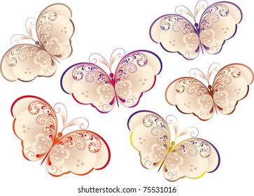 Decorative butterfly set