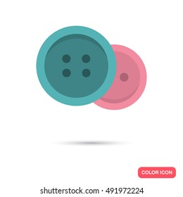 Decorative buttons color flat icon