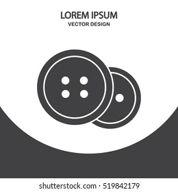 Decorative buttons icon. Simple design for web and mobile