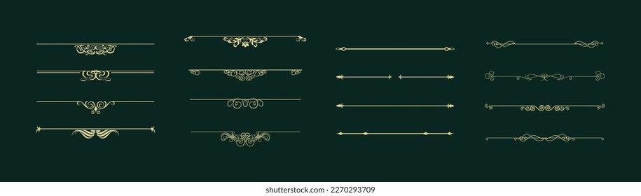 Decorative calligraphic design elements eps vector