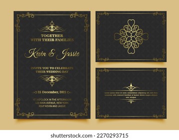 Decorative calligraphic design elements eps vector