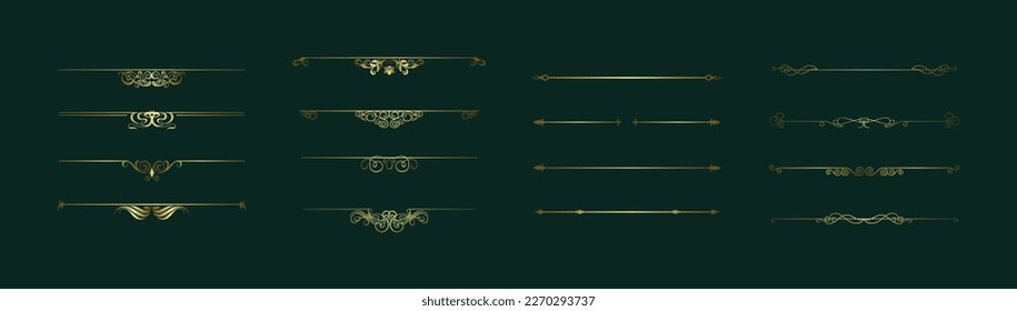 Decorative calligraphic design elements eps vector