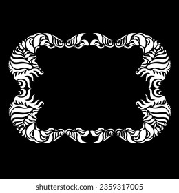 Decorative calligraphic elements in vignette and flourish style. Ornate abstract texture with flourish motifs. Vector Illustration
